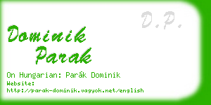 dominik parak business card