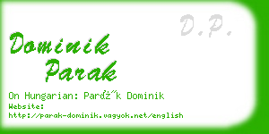 dominik parak business card